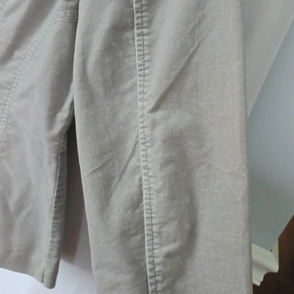 WHBM White House Black Market Grey Velvet Blazer with Grey Satin Trim Sz 4 - Picture 11 of 15